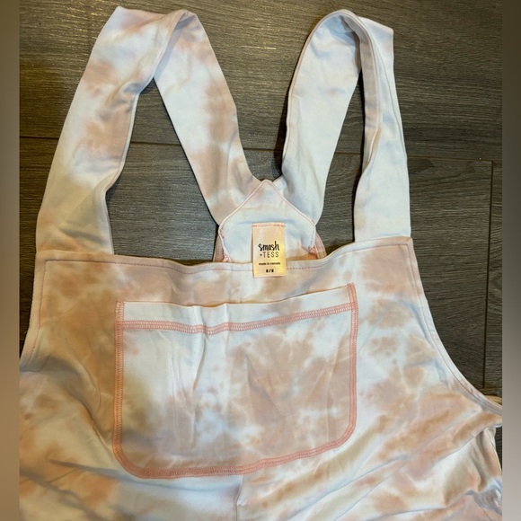 Smash + Tess Cotton Candy Sky Pink Romperalls - Picture 5 of 7